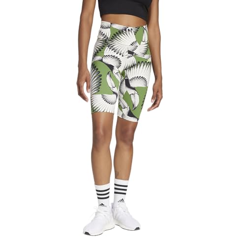 Adidas Women's Adidas x Farm Sportswear Bike Shorts, Cream White